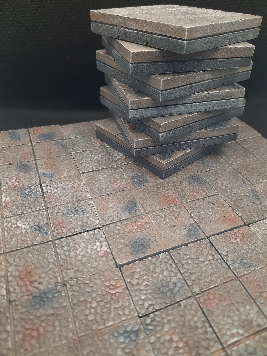 Reversible Modular Tabletop Tiles cobblestone and Tile - Etsy