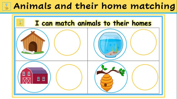 1 X Matching Activity Animals and Their Homes PDF Digital - Etsy 1 X Matching Activity Animals and Their Homes PDF Digital - Etsy