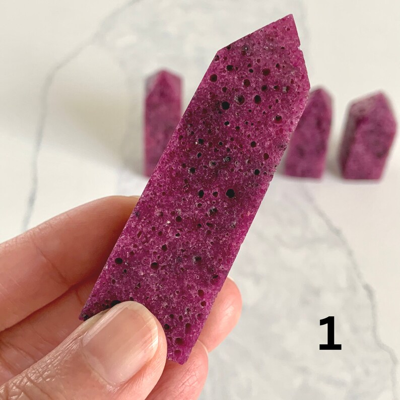 PRETTY Stunning Ruby Tower / UV Reactive / Metaphysical