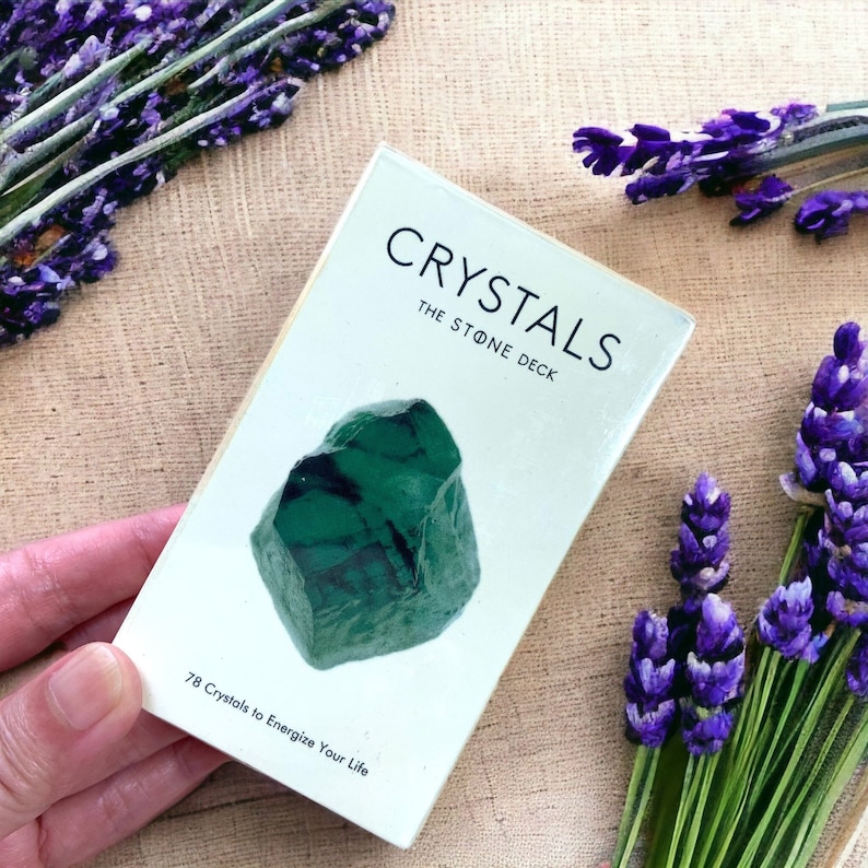 Crystals the Stone Deck Cards / With Digital Guidebook in PDF / 78card Oracle Deck / Brandnew