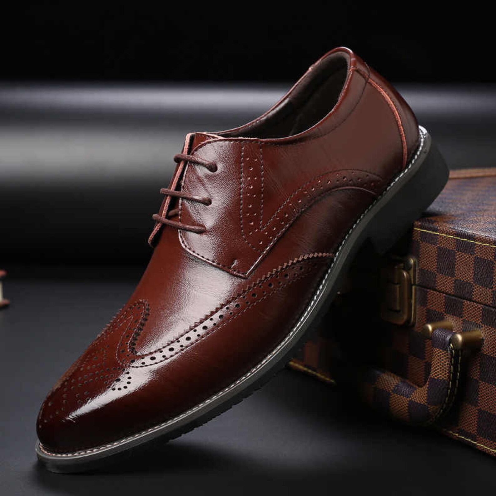 Men's Leather Shoes Brand New Etsy