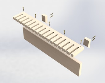 French Cleat Clamp Rack Design