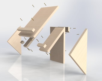 French Cleat Desk Design