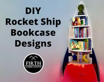 DIY Raketenschiff Bücherregal Designs