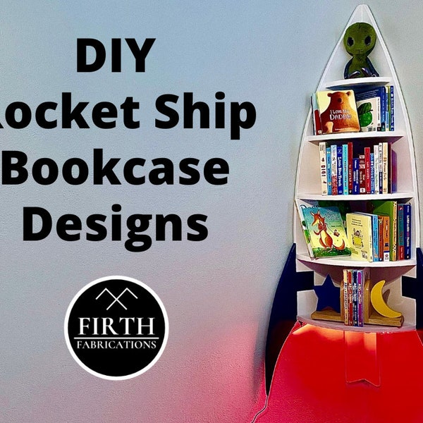 DIY Rocket Ship Bookcase Designs