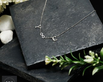 Personalized Infinity Necklace - Custom necklace - Infinity Necklace - Forever Necklace - Initial Friendship Necklace - Handmade Jewelry