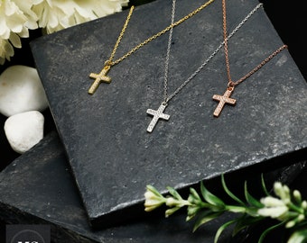 Silver cross necklace,cross necklace for women ,Gold cross necklace women,Gift for women,Christmas Gift for women, Dainty cross for women