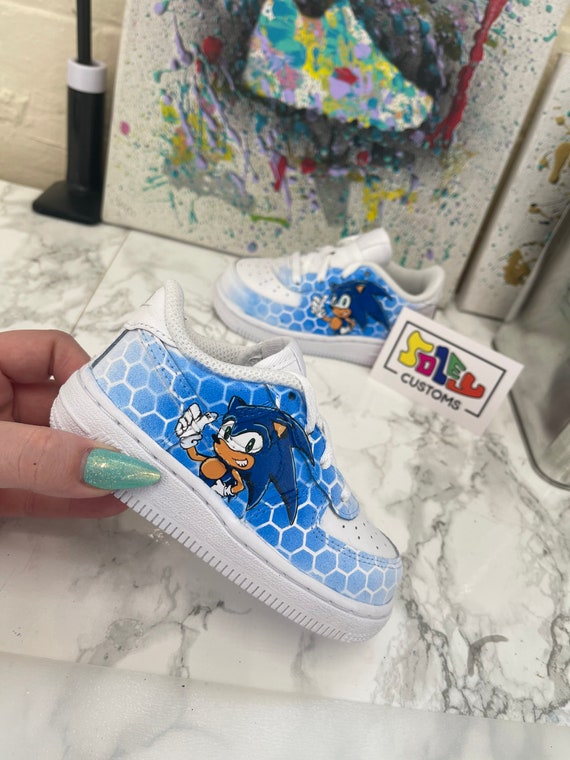 Sonic Nike Air Force 1 Custom Sneakers | Etsy Canada