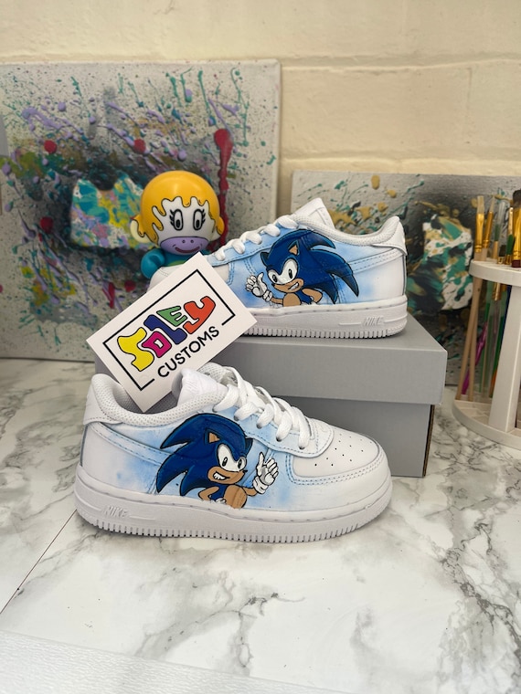 Sonic Nike Air Force 1 Custom Sneakers | Etsy
