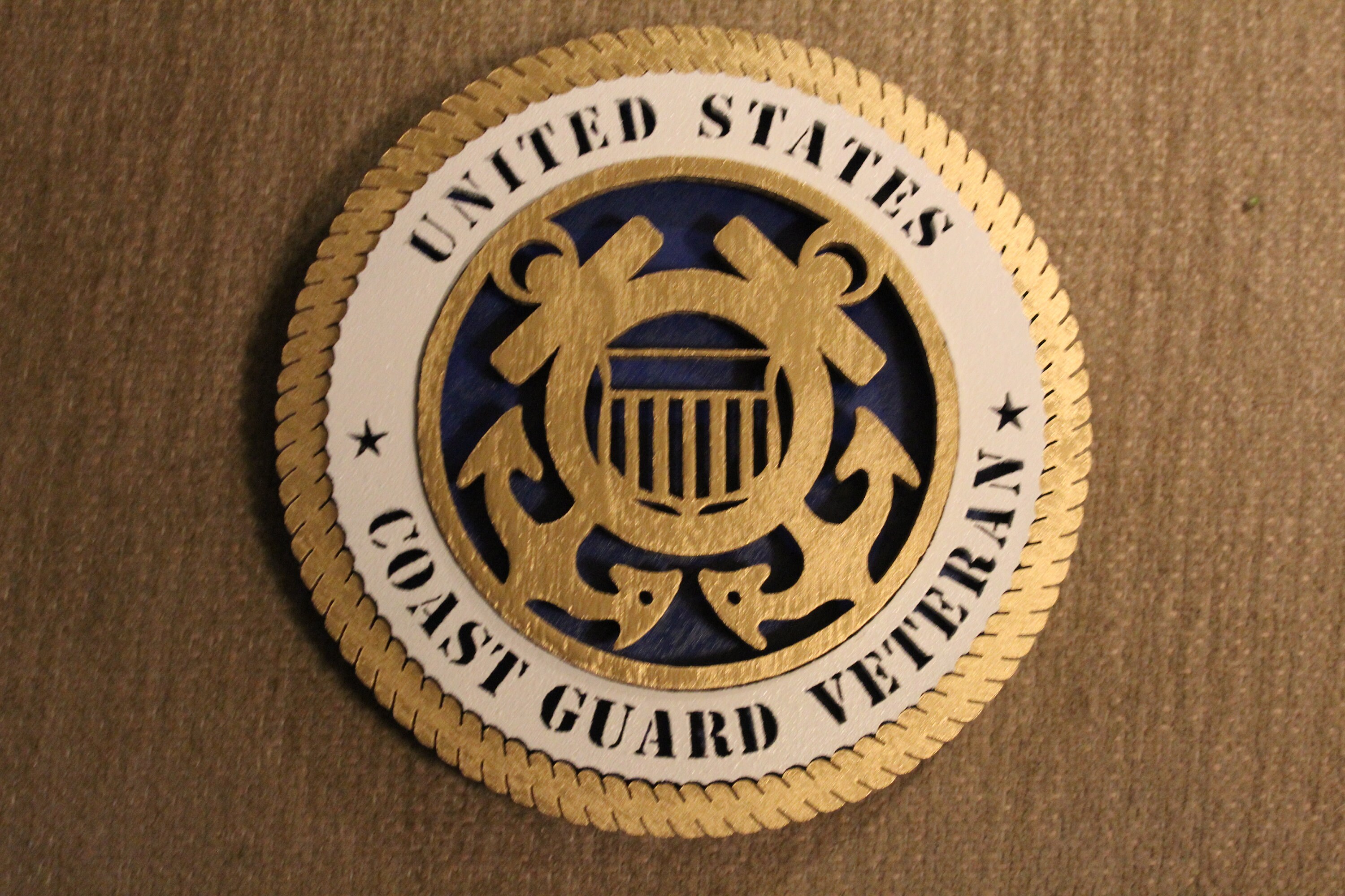 U S Coast Guard Plaque Etsy
