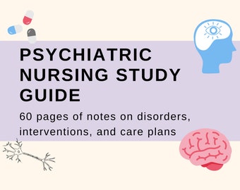 Guía de estudio de enfermería psiquiátrica