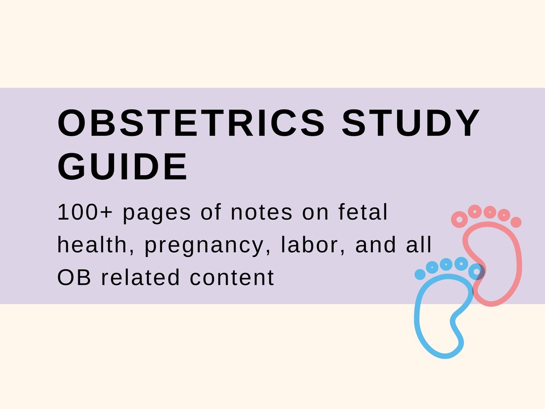 Obstetrics OB Nursing Study Guide Etsy