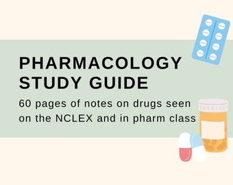 Farmacología - Guía de estudio