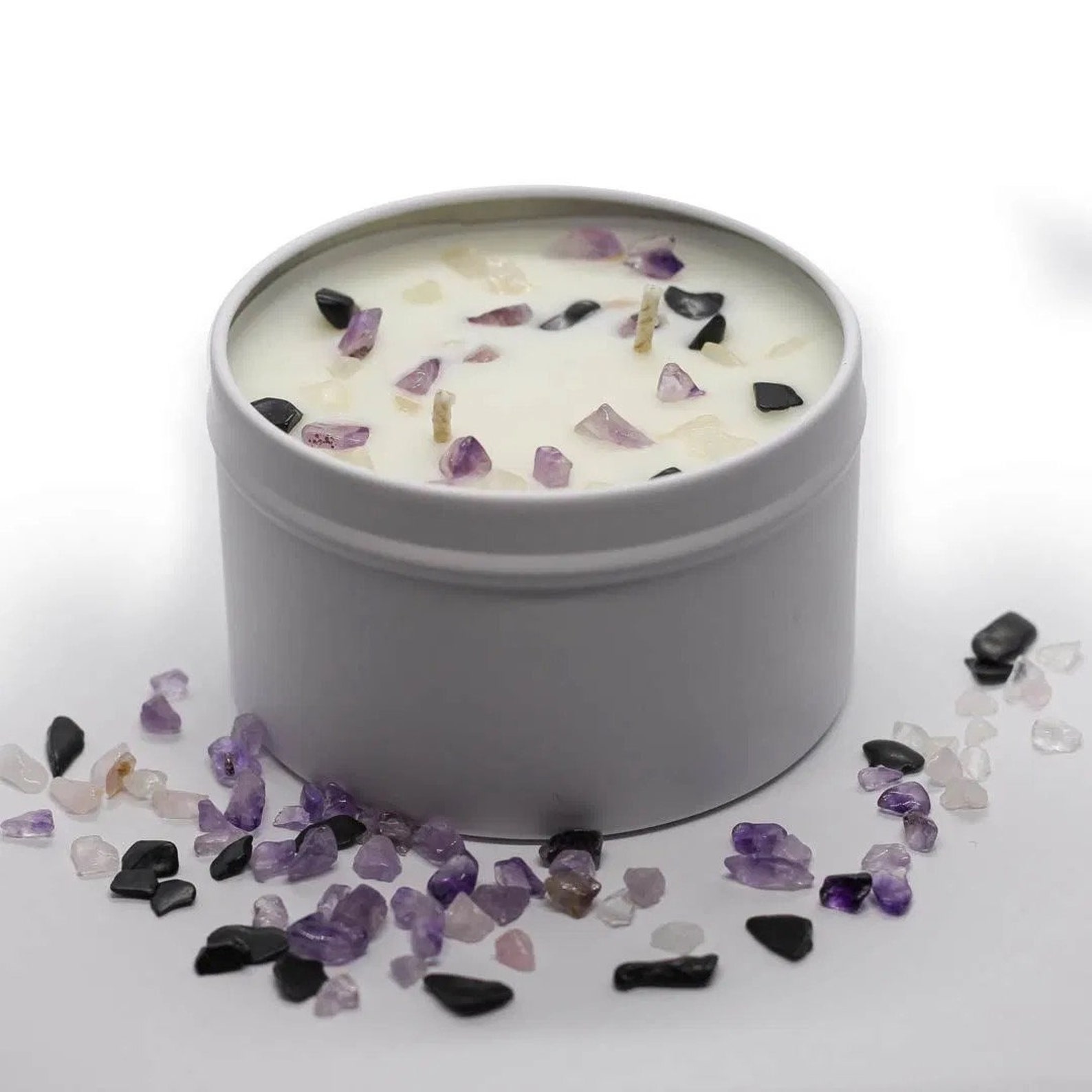 Hand Made 4.2 oz Crystal Soy Candle Etsy