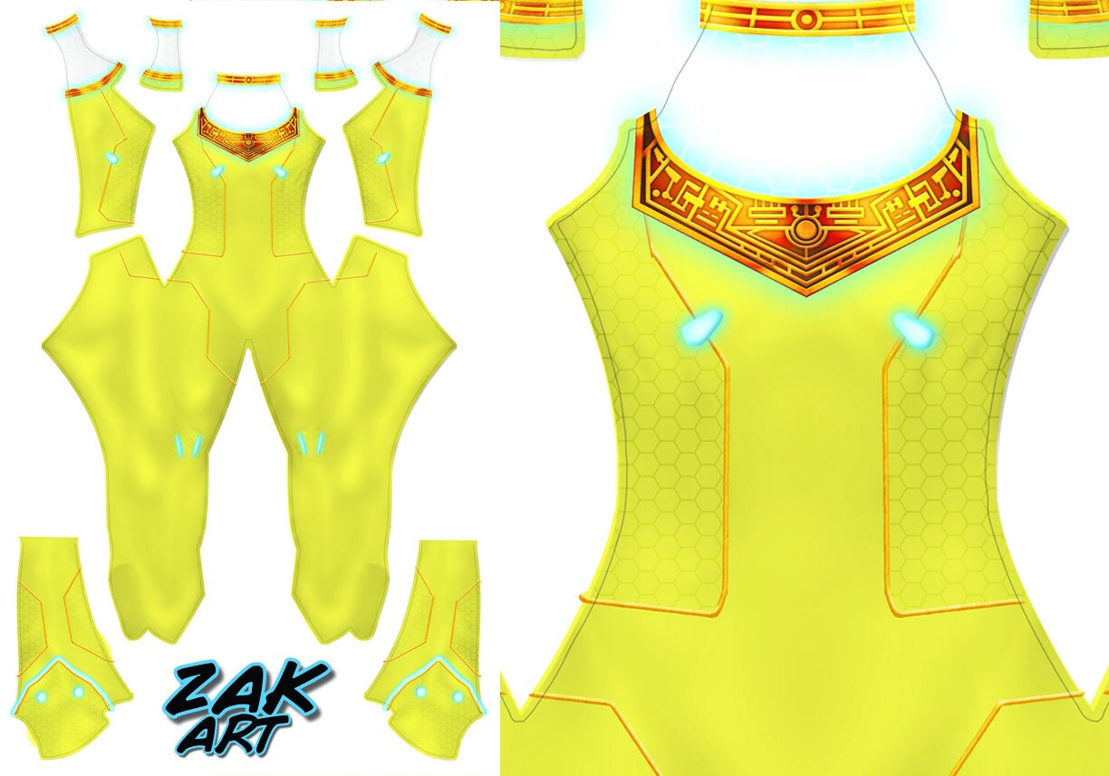 Power Rangers Zeo Yellow Pattern | Etsy