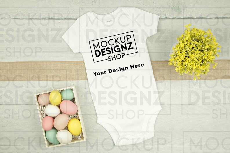 Easter Onesie Mockup baby onesie mockup baby mockup Infant onesie mockup baby bodysuit mockup flat lay mockup| white onesie mockup