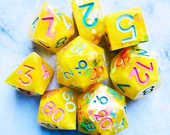 Manège | Fait main | Jeu de dés à bords tranchants | Donjons et dragons | DÉS DU MDN