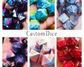 Custom Sharp Edge DND Dice Set
