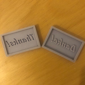 Food Safe Silicone Molds for Message Bar Creations. Choose From a List of Prepared Messages or Create Your Own Text!