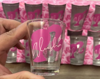 Barbie Shot Glass w/ personalize name