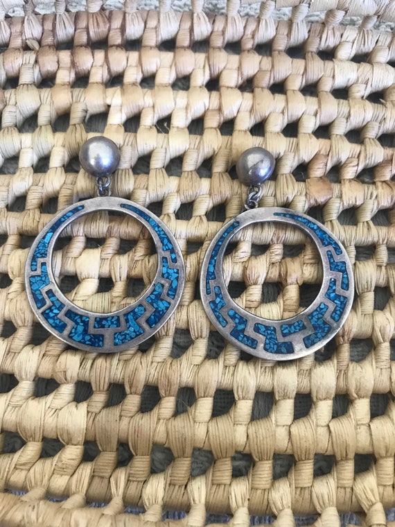 Vintage Heirloom Turquoise Earrings