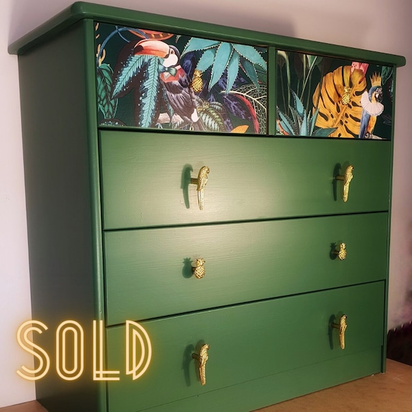 Green Chest of Drawers