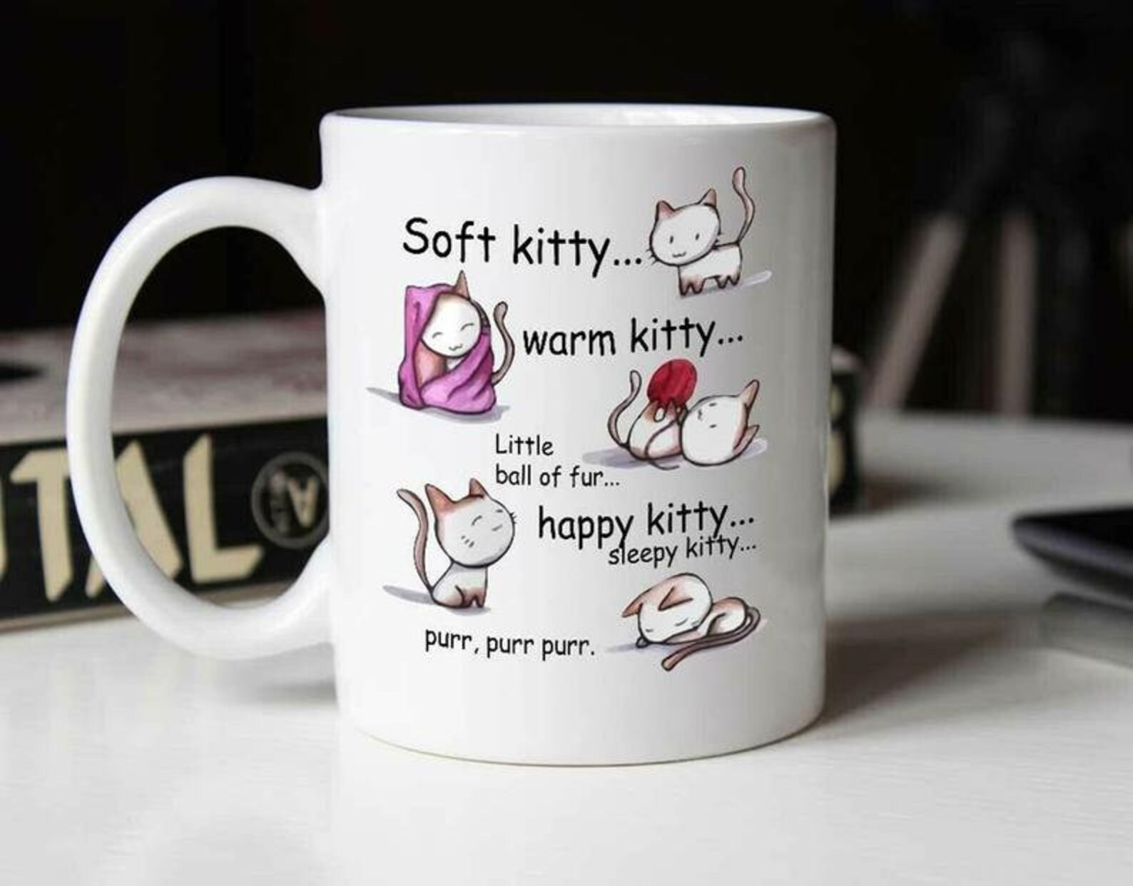 Soft Warm Kitty Mug Funny Cat Cup Mug Cute Gift For Cat Etsy