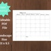 Blank Calendar Printable, Monday Start, Instant Download, Monthly ...