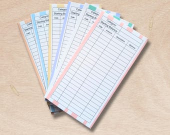 Cash Envelope Tracker Bundle, Printable Money Saving Tracker, Cash Stuffing PDF, Instant Download