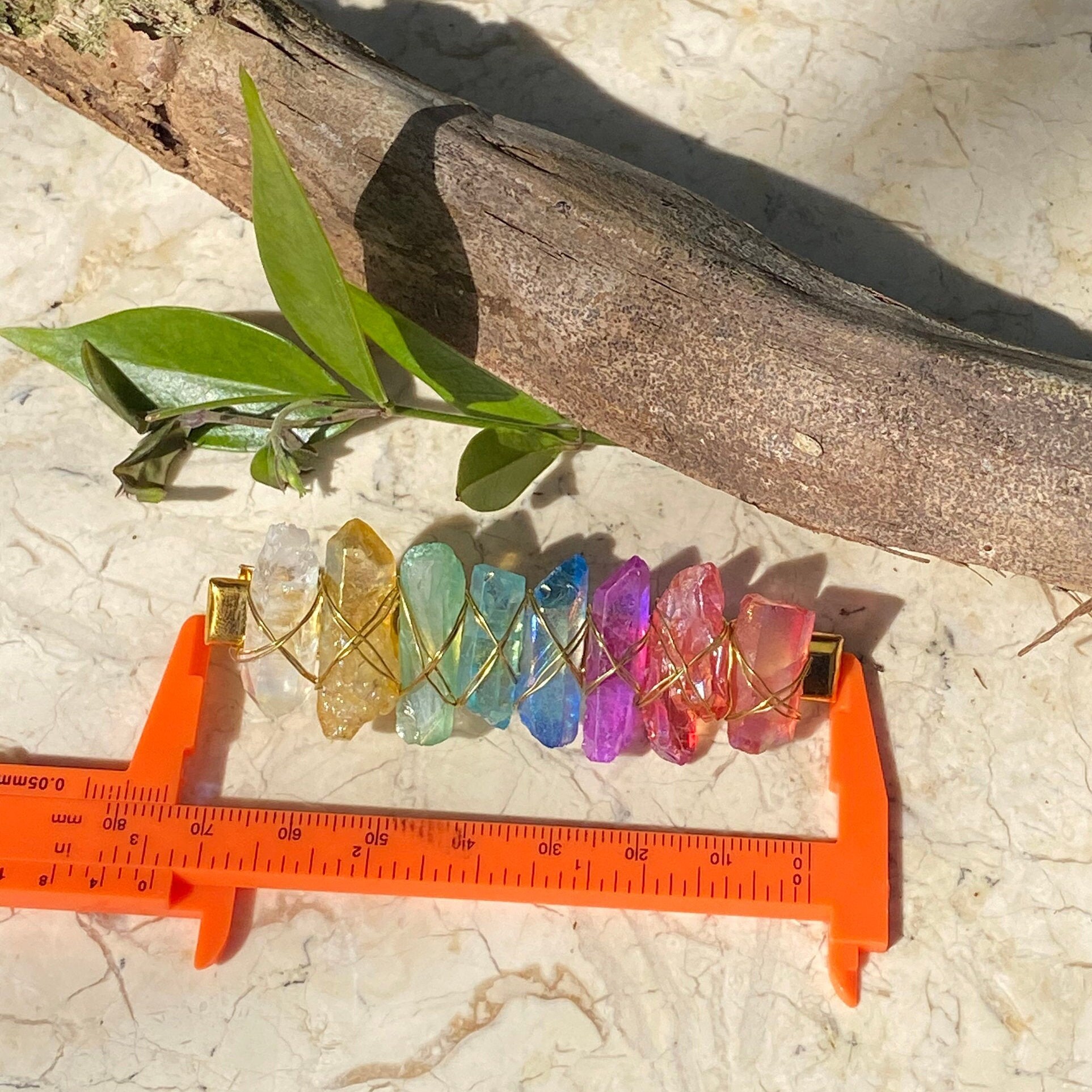 CRYSTALS HAIR CLIP Colorfulcrystals Hair Clip Wire Wrapped Etsy