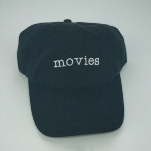 Films Chapeau cinéphile Cadeau Théâtre Cadeau majeur Acteur Actrice Scénario Entraîneur de théâtre Chapeau personnalisé brodé en couleur réglable pour papa