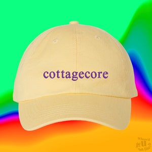Cottagecore Hat Nature Influencer Farmcore Countrycore Agricultural Life Non Binary Custom Color Adjustable Embroidered Dad Hat