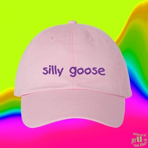 Silly Goose Hat |  Custom Color Adjustable Embroidered Dad Hat