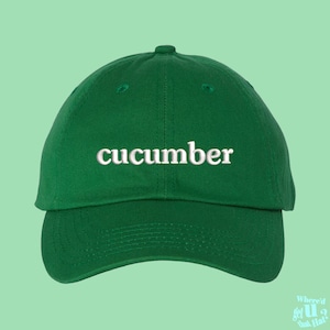 Cucumber Hat Custom Color Adjustable Embroidered Dad Hat