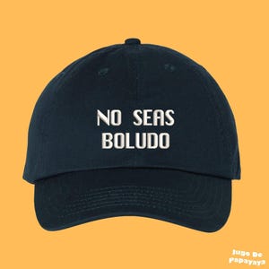 No Seas Boludo Hat Argentina Slang Uruguayan Slang Shameless Spanish Language Embroidered Dad Hat