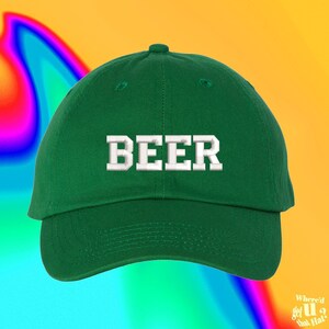 College Beer Hat Artisanal Beer Lover Micro Brewer  Draft IPA St Patricks Day Drinking Hat Adjustable Embroidered Dad Hat