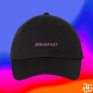 Breakfast Hat Breakfast Lover Foodie Restaurant Custom Color Adjustable Embroidered Dad Hat
