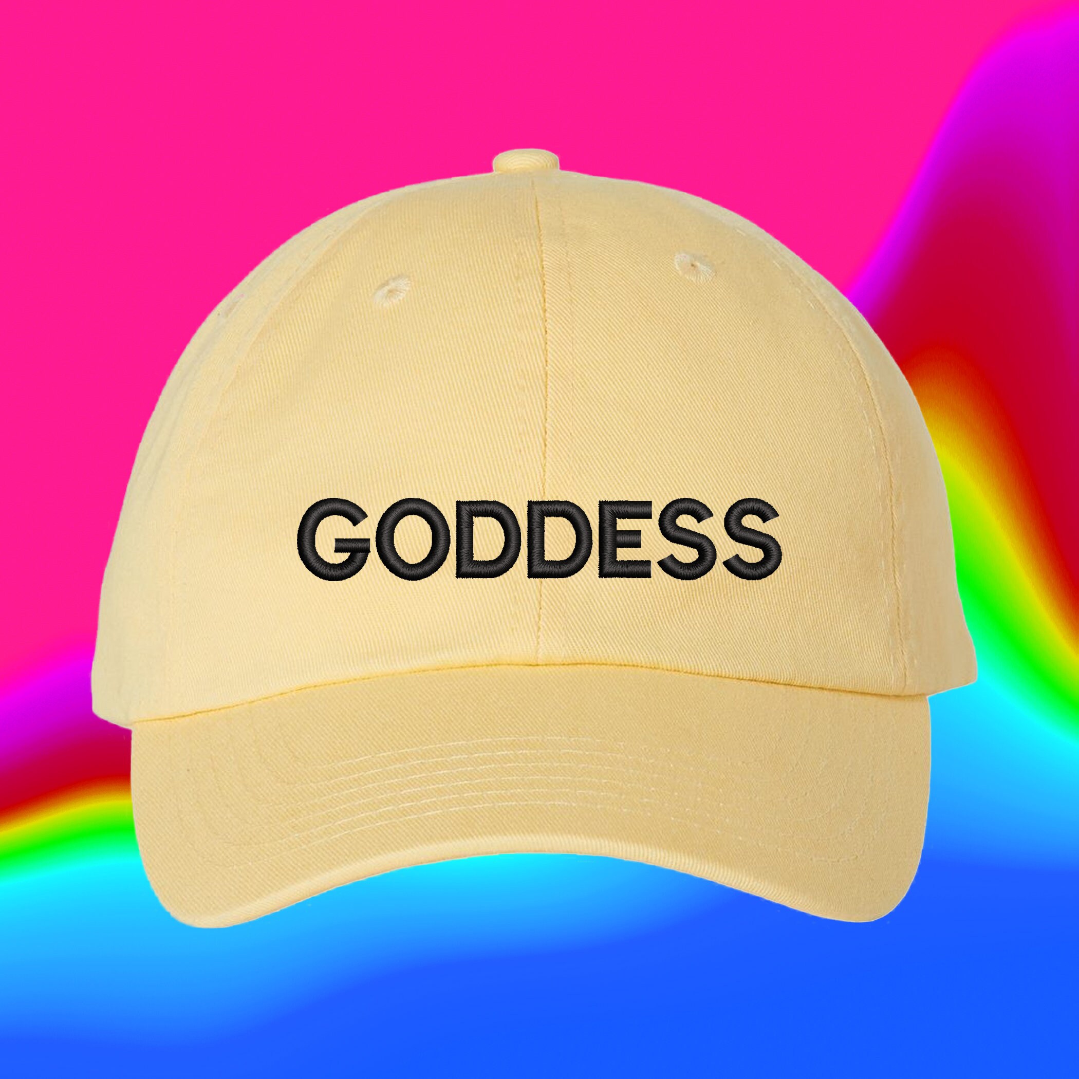 Goddess Hat Girlfriend Valentines Gift For Her Bachelorette Best Friend Custom Color Adjustable Embroidered Dad Hat