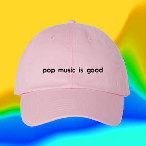 Pop Music Is Good Hat Coffee Lovers Gift Coffee Clothes Cup of Joe Coffee Addict Custom Color Adjustable Embroidered Dad Hat