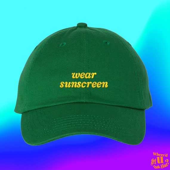 Wear Sunscreen Hat Dermatologist Gift Sink Care Junkie Esthetician Best  Friend Gift Custom Color Adjustable Embroidered Dad Hat 