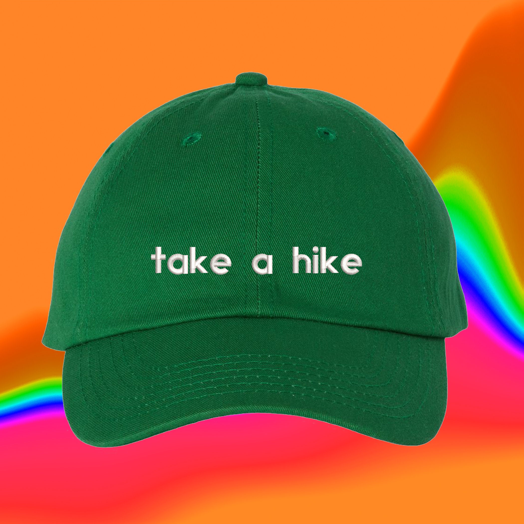Discover Take A Hike Hat | Hikers | Travelers | Adventurers | Custom Color Adjustable Embroidered Dad Hat