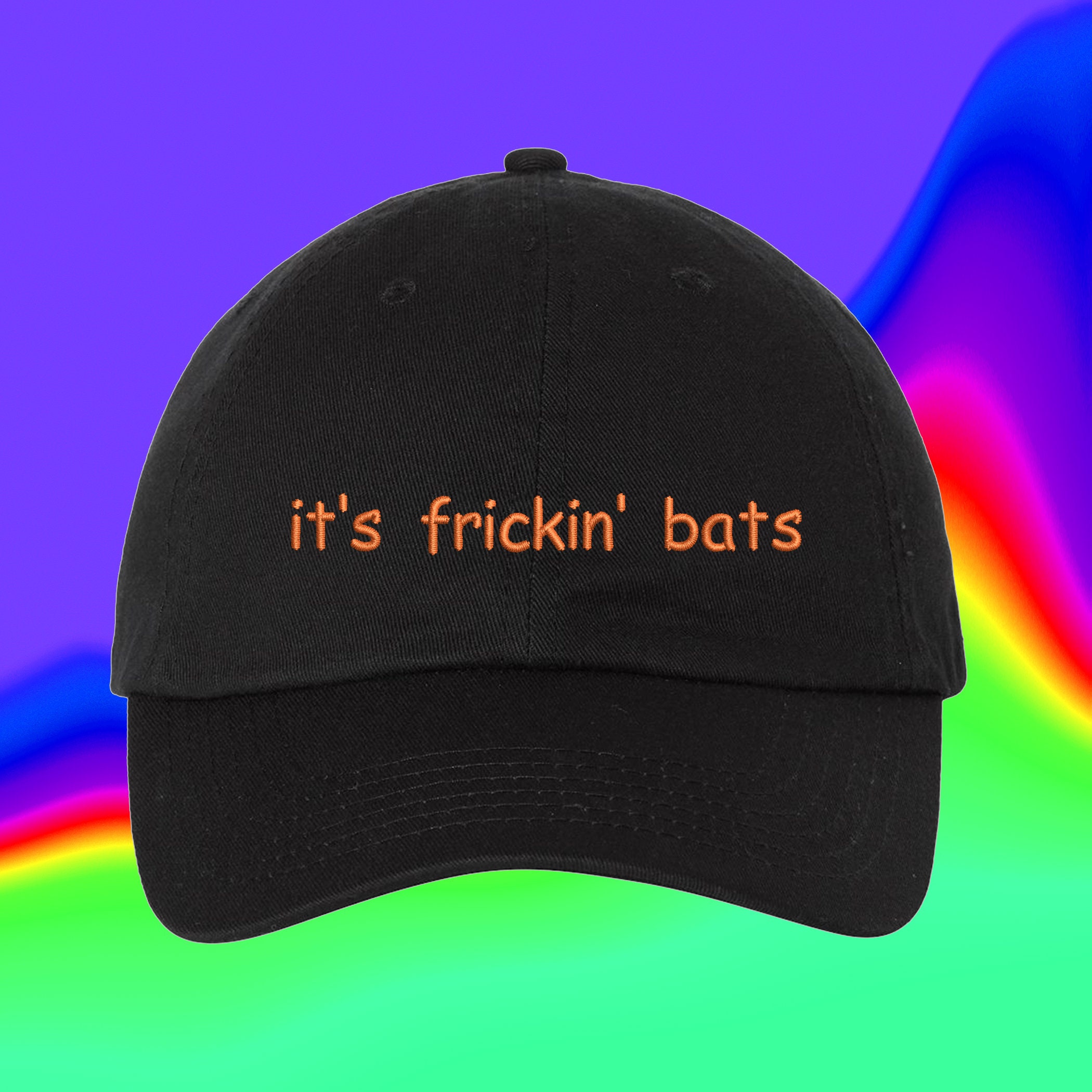 Discover It's Frickin' Bats Halloween Unisex Twill Hat