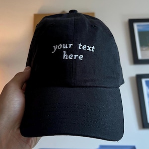 Your Text Here Hat Custom Optional Custom Color Adjustable Embroidered Dad Hat (122_05)
