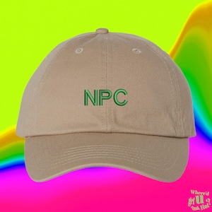 NPC Hat | Non Playable Character | Non Player Character | Ironic Gamer Gift | Video Games | RPG | Multiplayer