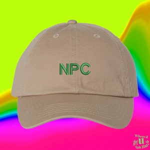 NPC Hat Non Playable Character Non Player Character Ironic Gamer Gift Video Games RPG Multiplayer (300_10)