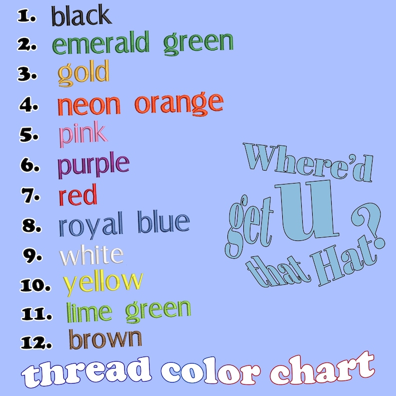 a poster with words written in different colors
