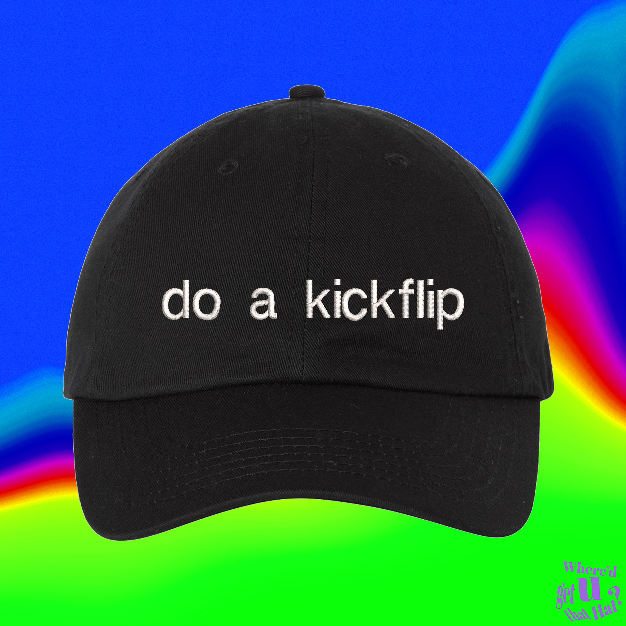 Do A Kickflip Hat Skater Boy Poser Social Media Scooter 