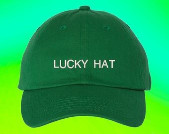 Lucky Hat Hat St Patricks Day Luck Of the Irish Ireland National Team Adjustable Embroidered Dad Hat