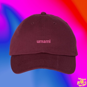 Umami Gift Custom Color Adjustable Embroidered Dad Hat