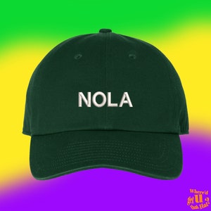 Nola Hat Mardi Gras Gift Custom Color Adjustable Embroidered Dad Hat